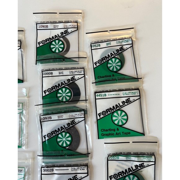 30 BNIB Formaline Architectural Charting & Graphic Art Tape Packages LOT /Bundle - Picture 6 of 9